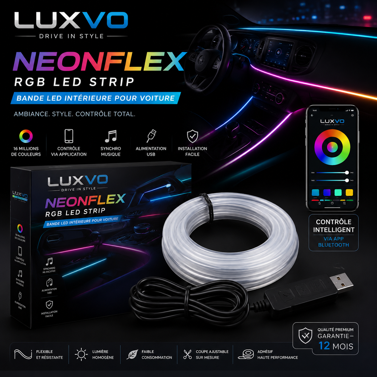 LUXVO NeonFlex RGB